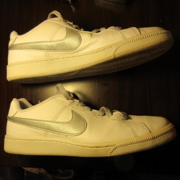 Nike Court Royale White Metallic Silver women's sneaker size 9.5 - Picture 5 of 7